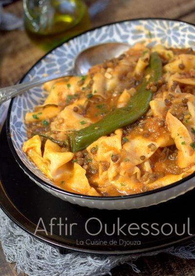 Aftir oukessoul, pâtes artisanales en sauce