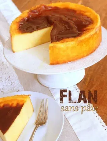 Vrai flan parisien sans pâte crémeux et vanillé