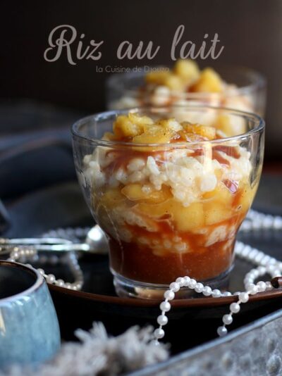 Riz au Lait Crémeux Pommes et Caramel Beurre Salé