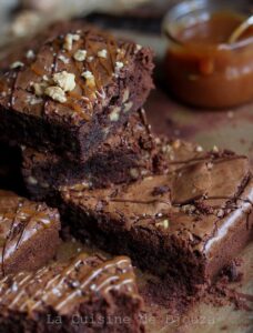Recette de Brownies chocolat caramel noix
