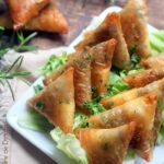 Samoussas à la viande hachée et fromage