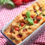 Entrée cake au st marcellin et tomates