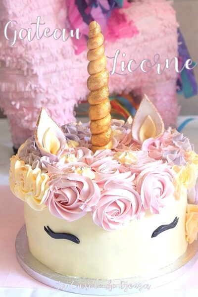 Gâteau licorne {recette anniversaire}