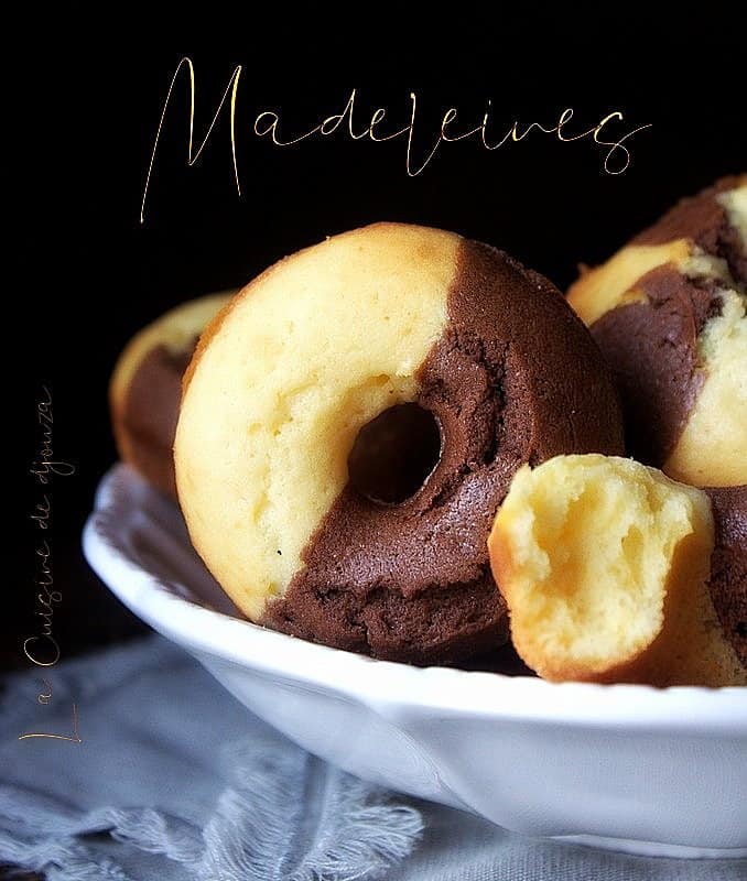 Madeleines donuts chocolat vanille