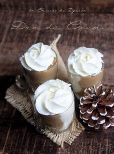 Crème danette ou crème dessert chocolat café sans oeuf