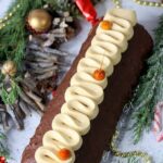 Bûche de Noel roulée au praliné