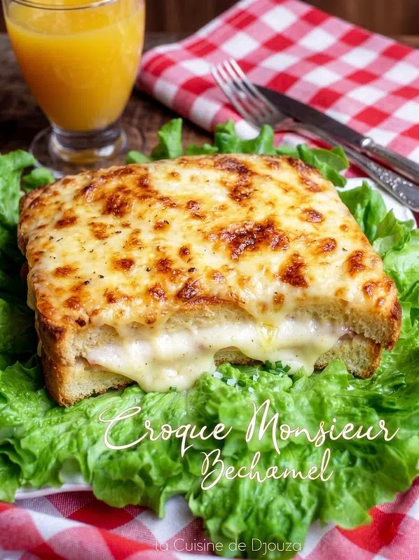Croque monsieur béchamel sauce fromagère gratinée