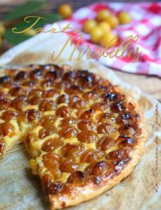 Tarte aux Mirabelles sur Pâte feuilletée Rapide