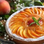 tarte de peches et crème amande
