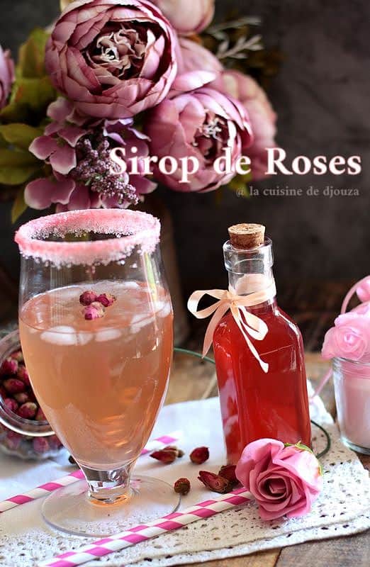 Sirop de bourgeons de roses séchées