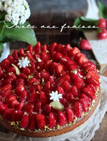 Délicieuse tarte aux fraises pâte sablée christophe Michalak