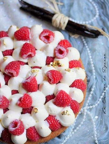 Recette de tarte framboises avec biscuit breton