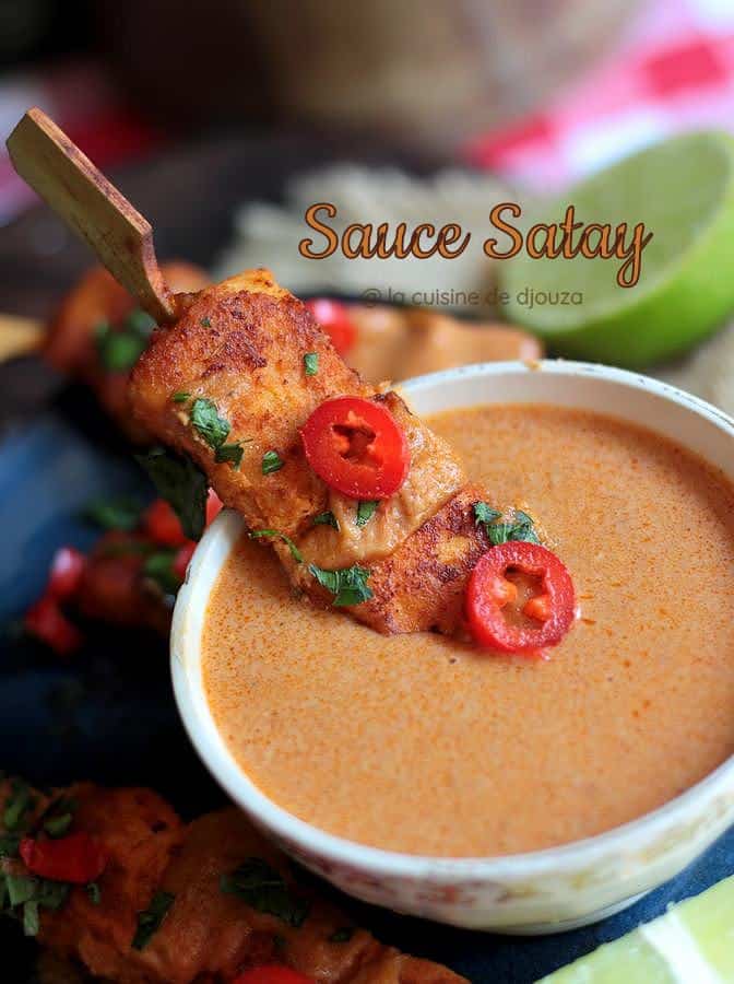 Recette sauce satay maison