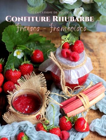 Recette de confiture rhubarbe fruits rouges