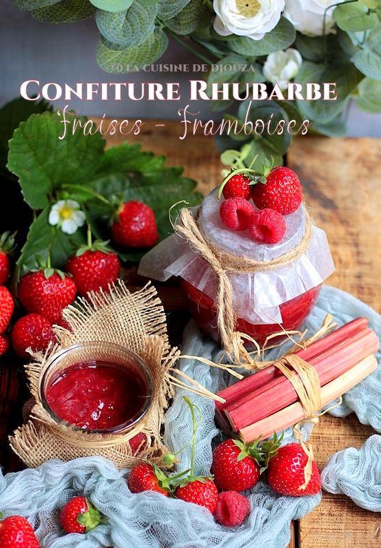 Recette de confiture rhubarbe fruits rouges