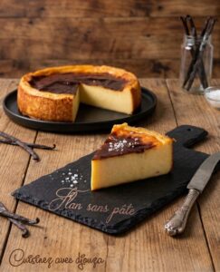 Préparation du flan pâtissier maison sans pâte