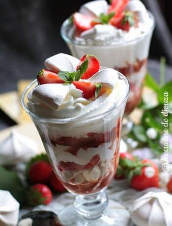 Eton Mess Anglais aux fraises