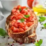 Bruschetta sur pain de campagne italien