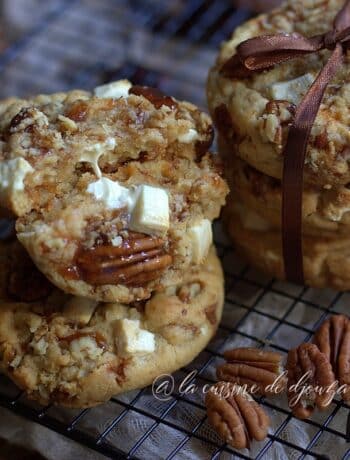 cookies chocolat blanc noix de pecan moelleux