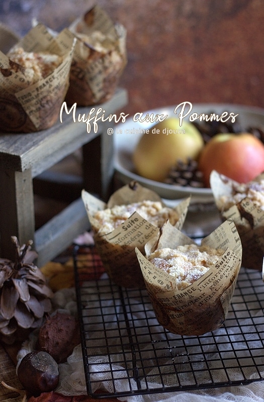 Muffins moelleux aux pommes et son crumble