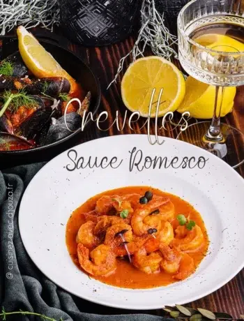 Crevettes sauce romesco 2