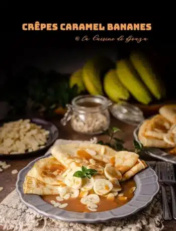 Crêpes Caramel Bananes pour la chandeleur