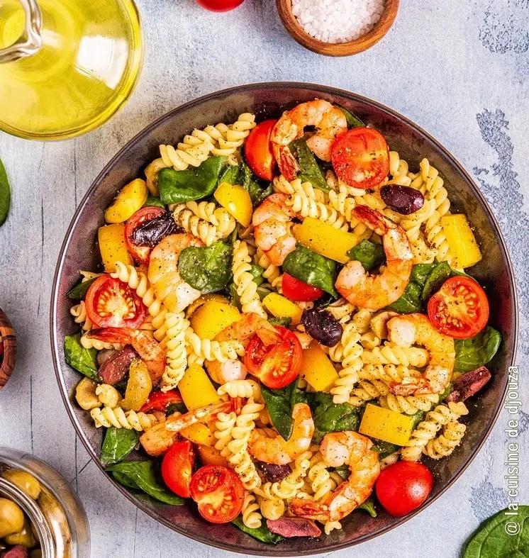 Fusilli aux crevettes 