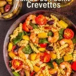 Salade de Pâtes aux crevettes et légumes