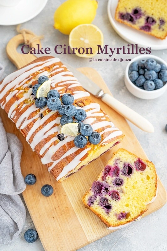 Recette Cake citron aux myrtilles fraîches