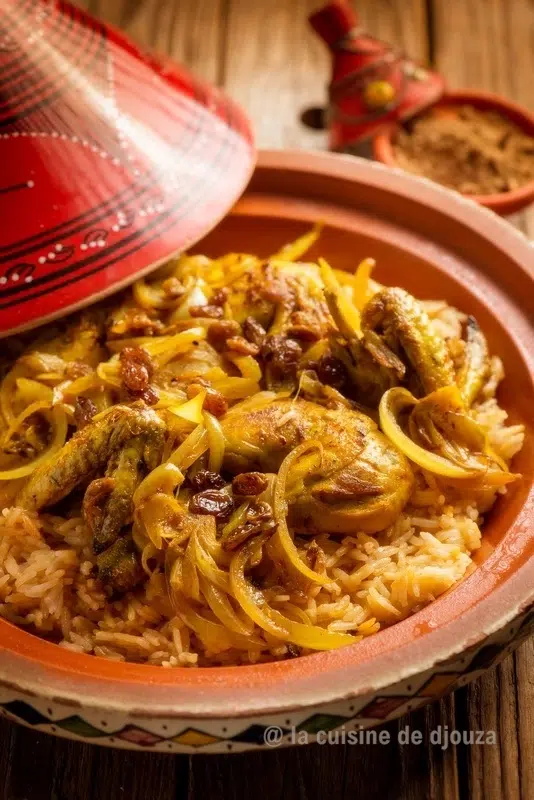 Recette du tajine poulet oignons traditionnel