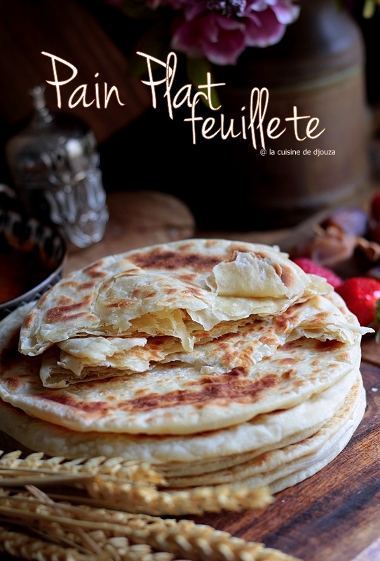 pain plat feuilleté à la poele paratha