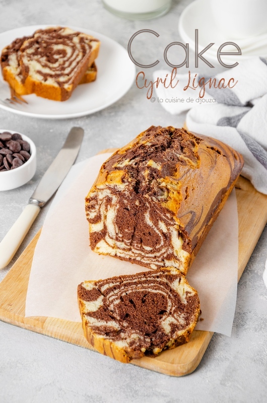 cake chocolat marbré de cyril lignac