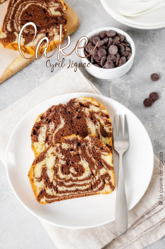 cake de cyril lignac marbré chocolat