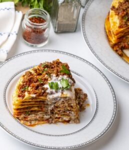 galettes turques en lasagnes
