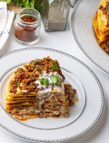 galettes turques en lasagnes