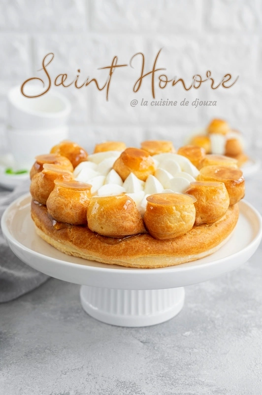 Gâteau Pâtissier Saint Honoré à la crème légère diplomate