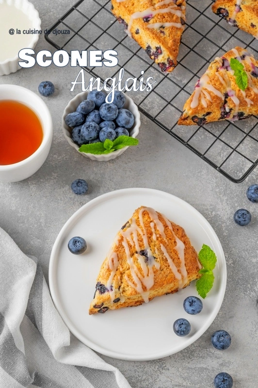 Scones anglais aux myrtilles