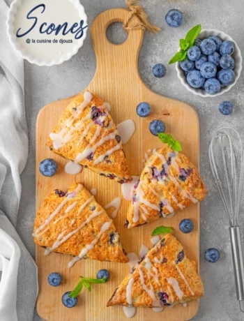 scones aux myrtilles