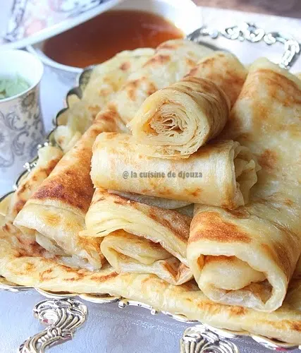 Msemen crêpes feuilletées algériennes