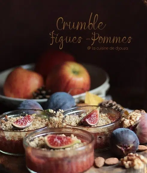 crumble figues pommes sain photo 1