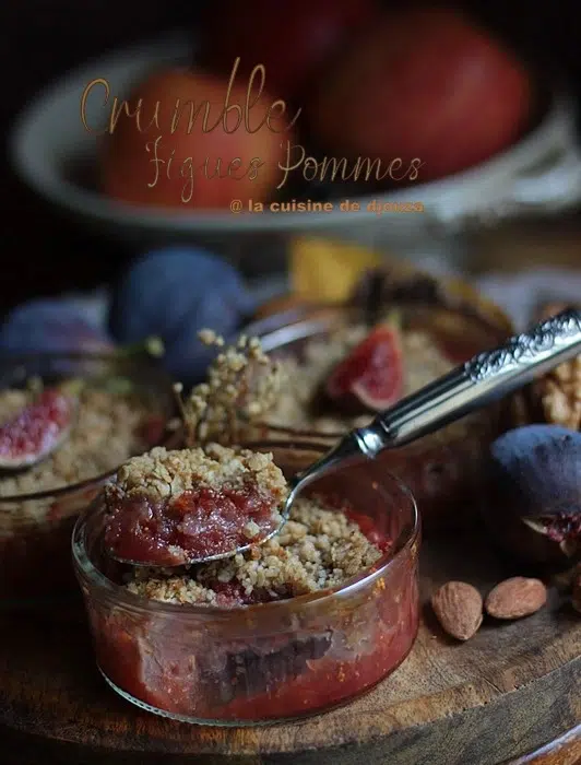Crumble figues pommes sans sucre