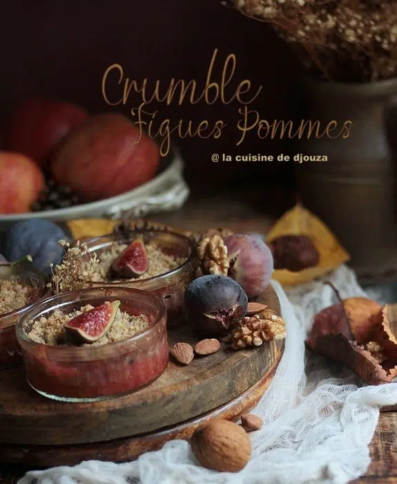 Crumble à IG Bas figues pommes sans sucre