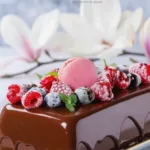 Entremets glacé glaçage miroir chocolat