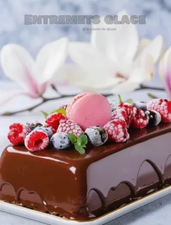 Entremets glacé glaçage miroir chocolat