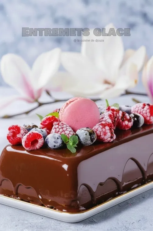 entremet glacage miroir glace photo 1