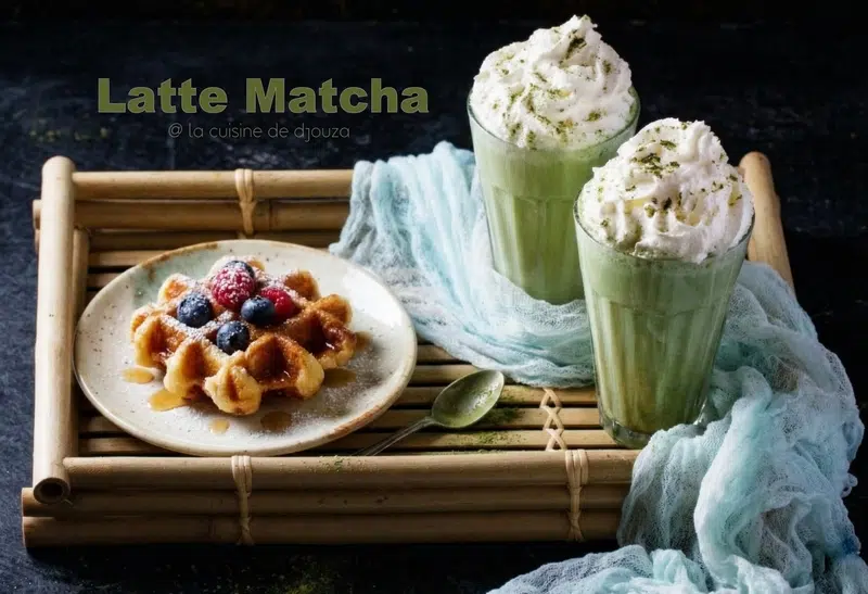 latte matcha banane