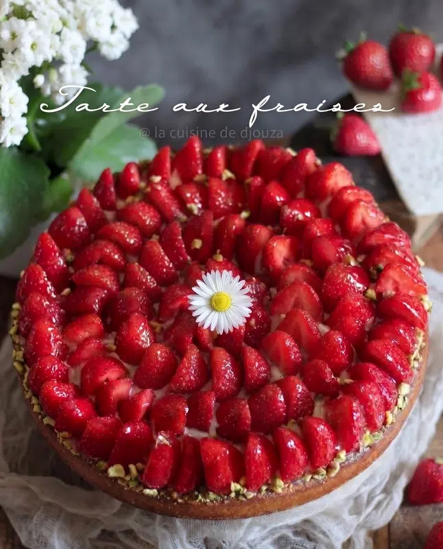 tarte aux fraises sur pâte sablée christophe Michalak