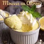 Mousse au citron légère dans ramequin