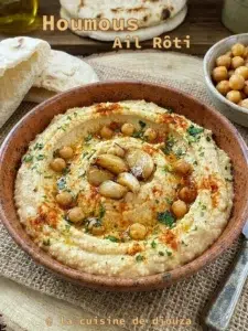 Houmous à l'ail Rôti et paprika fumé