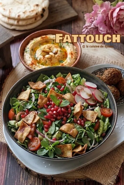 Fattouche libanaise croquante et savoureuse